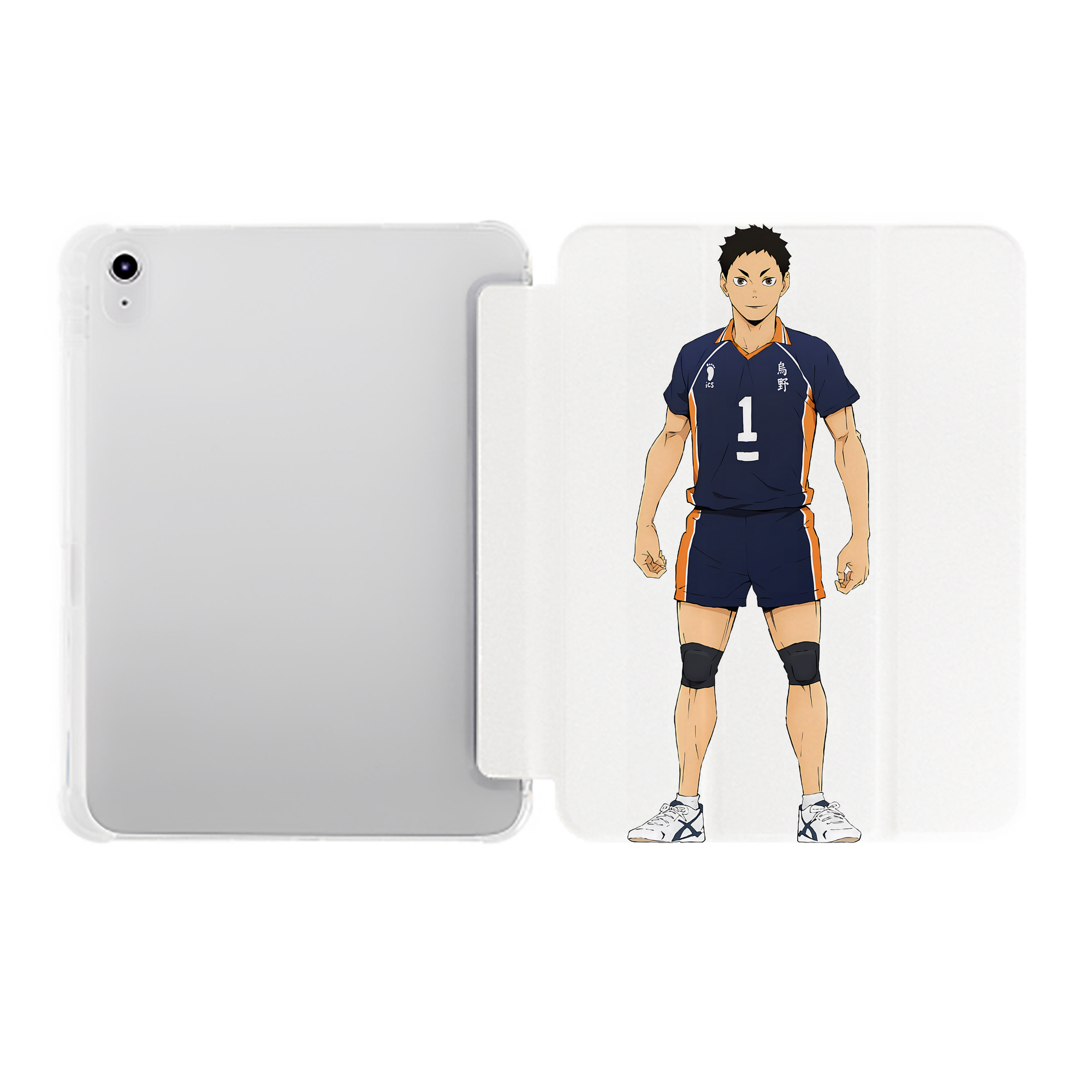 （画像用） ハイキュー!! Haikyu!! IPad ケース ペン収納付き 三つ折りスタンド PUレザー×シリコン 対応機種9.5/10.5/10.9インチ